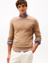 PULL HOMME LAMBSWOOL CREW NECK CAMEL CAMEL