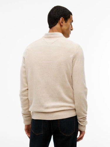 PULL HOMME LAMBSWOOL CREW NECK ECRU ECRU