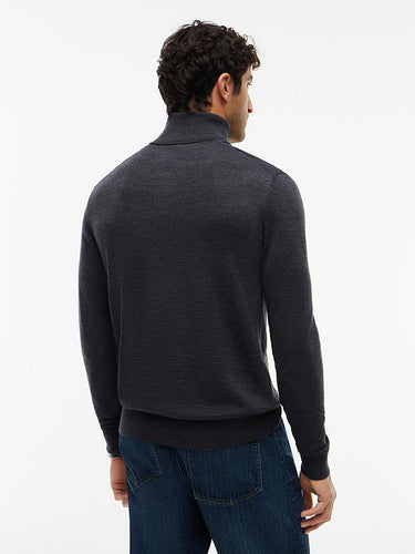 PULL HOMME NY MERINO ROLL NECK GRIS GRIS