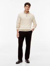 PULL HOMME PIMA CTN CASH STRUCT ECRU ECRU