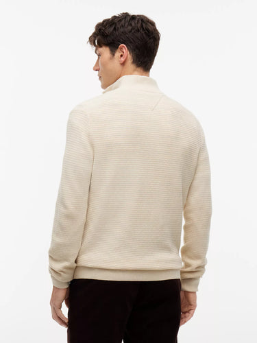 PULL HOMME PIMA CTN CASH STRUCT ECRU ECRU