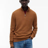 PULL HOMME PIMA CTN CASH STRUCT MARRON MARRON