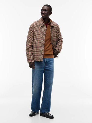 PULL HOMME PIMA CTN CASH STRUCT MARRON MARRON