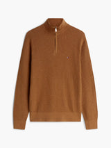 PULL HOMME PIMA CTN CASH STRUCT MARRON MARRON