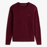 PULL HOMME PIMA ORG CTN CASHMER BORDEAUX BORDEAUX