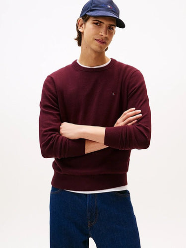 PULL HOMME PIMA ORG CTN CASHMER BORDEAUX BORDEAUX