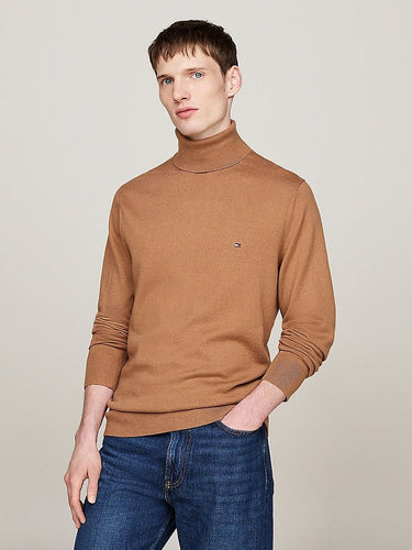 PULL HOMME PIMA ORG CTN CASHMER CAMEL CAMEL