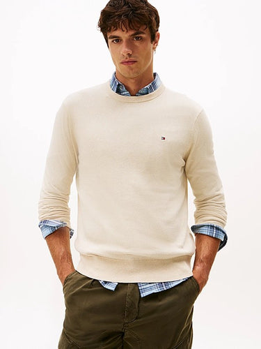 PULL HOMME PIMA ORG CTN CASHMER CREME CREME