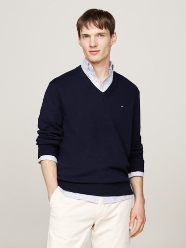 PULL HOMME PIMA ORG CTN CASHMER MARINE MARINE