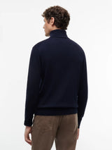 PULL HOMME PIMA ORG CTN CASHMER MARINE MARINE