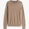 PULL HOMME PIMA ORG CTN CASHMER MARRON CLAIR MARRON CLAIR