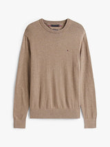 PULL HOMME PIMA ORG CTN CASHMER MARRON CLAIR MARRON CLAIR