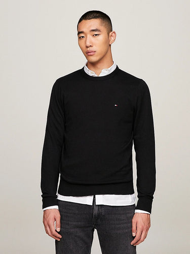 PULL HOMME PIMA ORG CTN CASHMER NOIR NOIR