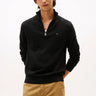 PULL HOMME PIMA ORG CTN CASHMER NOIR NOIR