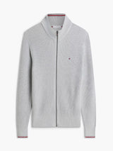 PULL HOMME RWB RIB ZIP THROUGH GRIS CLAIR GRIS CLAIR