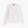 PULL HOMME REG CLASSIC FLAG BLANC BLANC