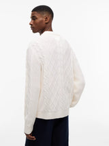 PULL HOMME REG CLASSIC FLAG BLANC BLANC