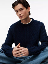 PULL HOMME REG CLASSIC FLAG MARINE MARINE