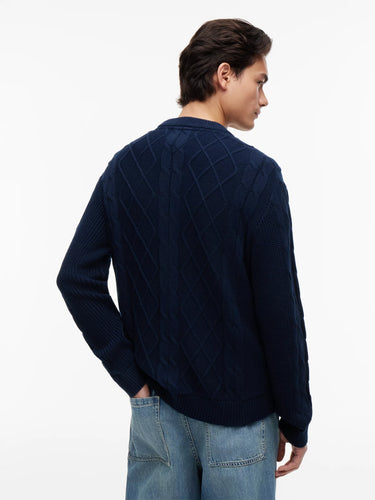 PULL HOMME REG CLASSIC FLAG MARINE MARINE