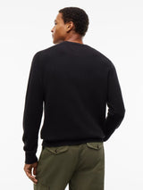 PULL HOMME SLIM ESS NOIR NOIR