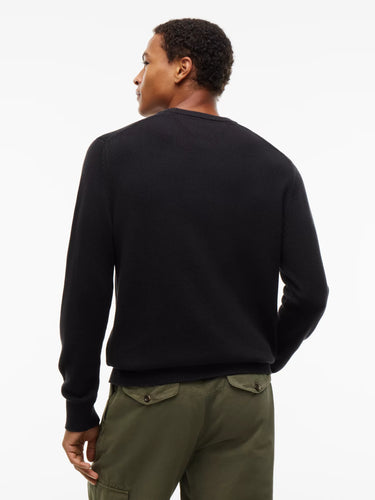 PULL HOMME SLIM ESS NOIR NOIR