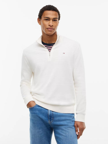 PULL HOMME SLM ESS LIGHT ¼ BLANC BLANC