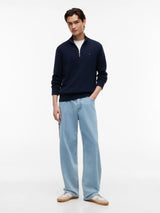 PULL HOMME SLM ESS LIGHT ¼ MARINE MARINE
