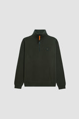 PULL MIXTE LEWIS PATCH DARK GREEN DARK GREEN