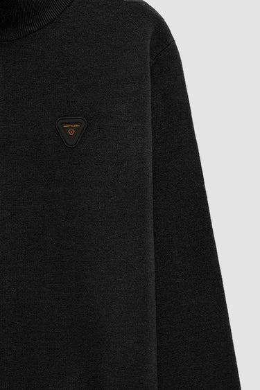 PULL MIXTE LEWIS PATCH NOIR NOIR