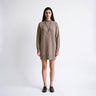 Robe Artlove Ariène robe-pull laine marron