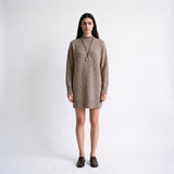 Robe Artlove Ariène robe-pull laine marron