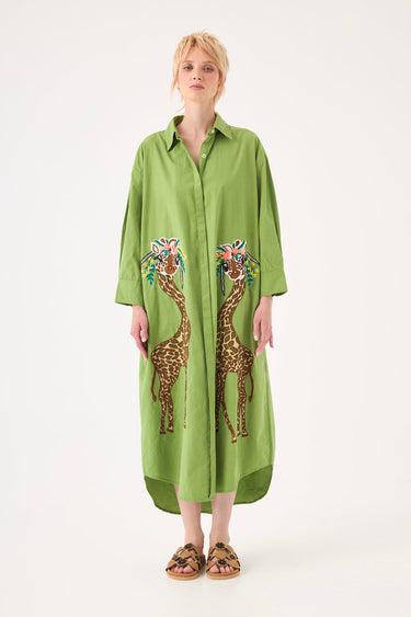 ROBE FEMME SAVANA VERT VERT