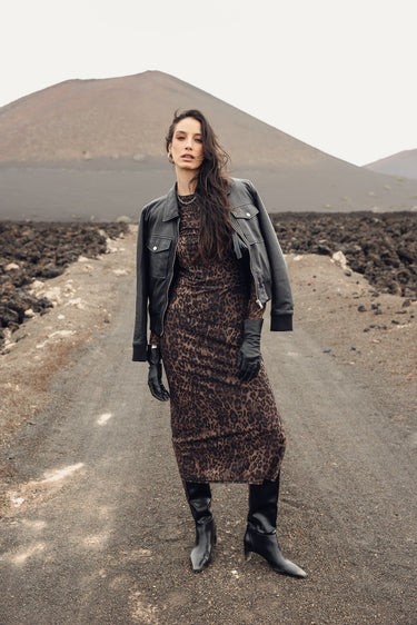 ROBE FEMME RASSANY ROAR MARRON MARRON