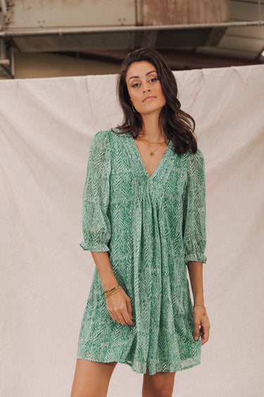 ROBE FEMME JUNA TIGREA VERT VERT