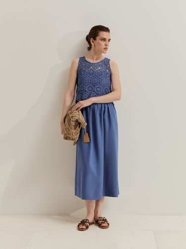 ROBE FEMME LP007357 563 BLEU 563 BLEU