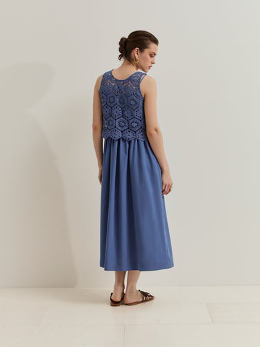 ROBE FEMME LP007357 563 BLEU 563 BLEU