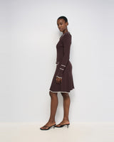 ROBE FEMME POLO MARRON MARRON