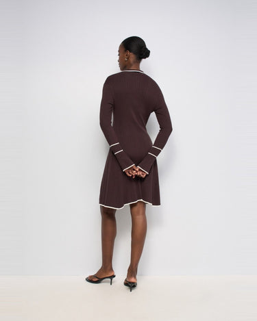 ROBE FEMME POLO MARRON MARRON