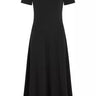 ROBE FEMME GOLD BTN DRESS NOIR NOIR