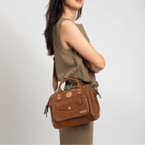 Sac bandoulière Cabaia Crossbody Medium Winnipeg marron – vue 2