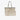 SAC SHOPPING LOGO ARGENT NOIR / BLANC NOIR / BLANC