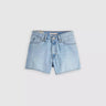 SHORT FEMME MOM '80 DENIM LT DENIM LT