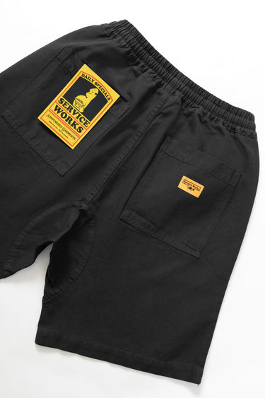 SHORT HOMME CANVAS CHEF NOIR NOIR