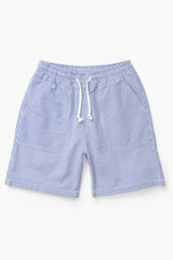 SHORT HOMME SEERSUCKER CHEF SHORTS NAVY STRIPE NAVY STRIPE