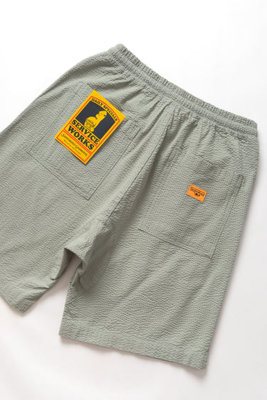 SHORT HOMME SEERSUCKER CHEF SHORTS SAGE SAGE