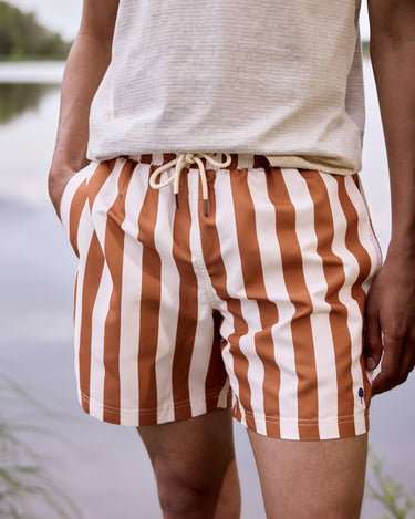 SHORTS DE BAIN HOMME MIMIZAN ROUGE ROUGE