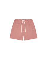 SHORTS DE BAIN HOMME STRIPE SEERSUCKER ROUGE ROUGE