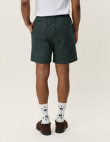 SHORTS HOMME CHECK SEERSUCKER VERT VERT