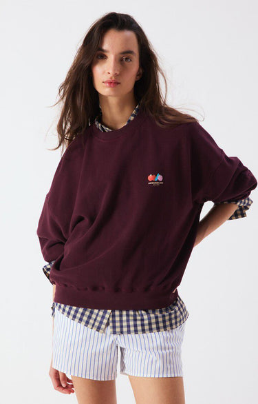 SWEAT FEMME ATUBAY LIE DE VIN LIE DE VIN