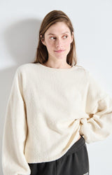 SWEAT FEMME BOBYPARK ECRU ECRU
